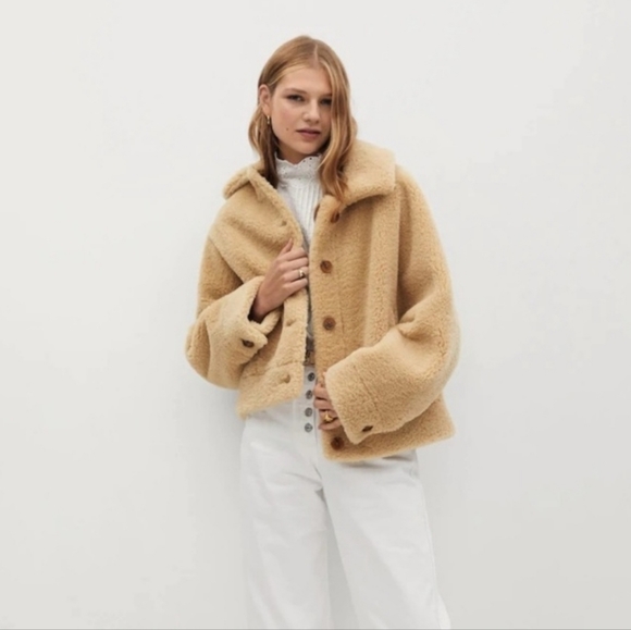 Mango teddy bear jacket Clearance